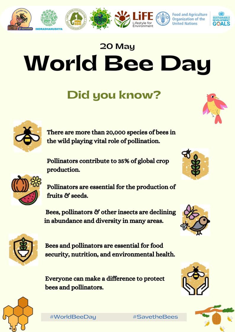 संवर्धन मधमाशीचे संरक्षण निसर्ग चक्राचे #WorldBeeDay #SaveTheBees #PMC