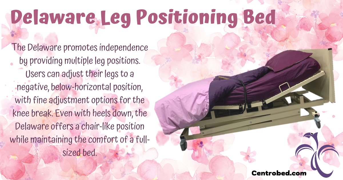Operated at the touch of a button, the Delaware promotes independence by providing multiple leg positions. #repositioningbeds #careaids #disabilityaids @physioupdate @MSTrust @LgmdAwareness @CP_UCLH @mssociety @MS_Focus @TheGirlWithMS @MSViewsandNews @MyMSTeam