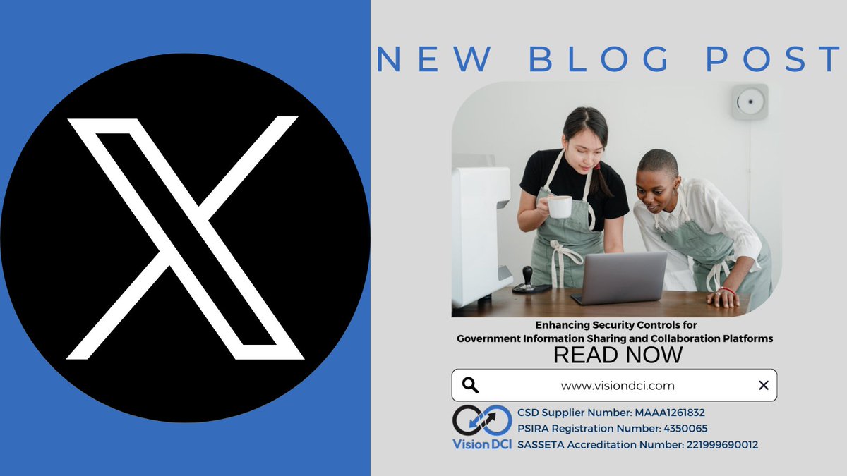 VisionDCI's tweet image. New blog post!

Read Now:  visiondci.com/safeguarding-g…

#Information #SecurityControls #GovernmentInformationSharing #InformationSharing #CollaborationPlatforms #blog #blogpost #VisionDCI #SouthAfrica #government #education #security #intelligence #training #elearning #SASSETA #PSIRA