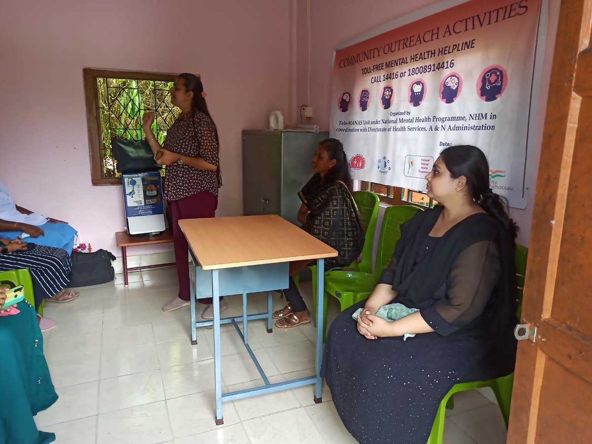 TelemanasANI's tweet photo. Mental Health Awareness Programme Conducted at sub-center SHOALBAY on 27th Oct 2023 https://t.co/MpctzxAzOO