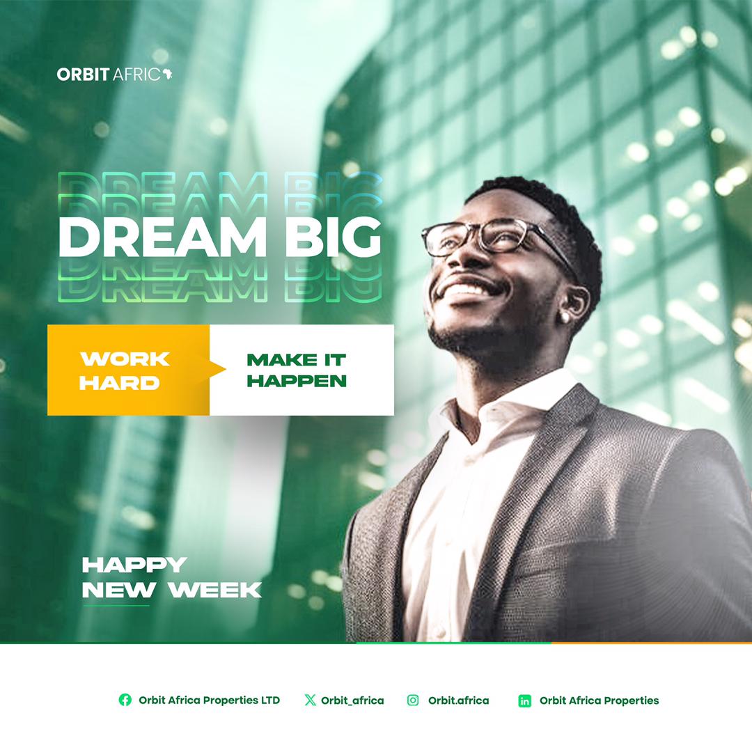 Every step brings you closer to you goals!

This week;
Dream as big as you can!
Put in the work!

This is the way you transform your dreams  into reality.

Remember,
If you can think it,believe it happen!

Happy new week smart investors.

#mondaymotivation
#dreambig
#dreamhomes