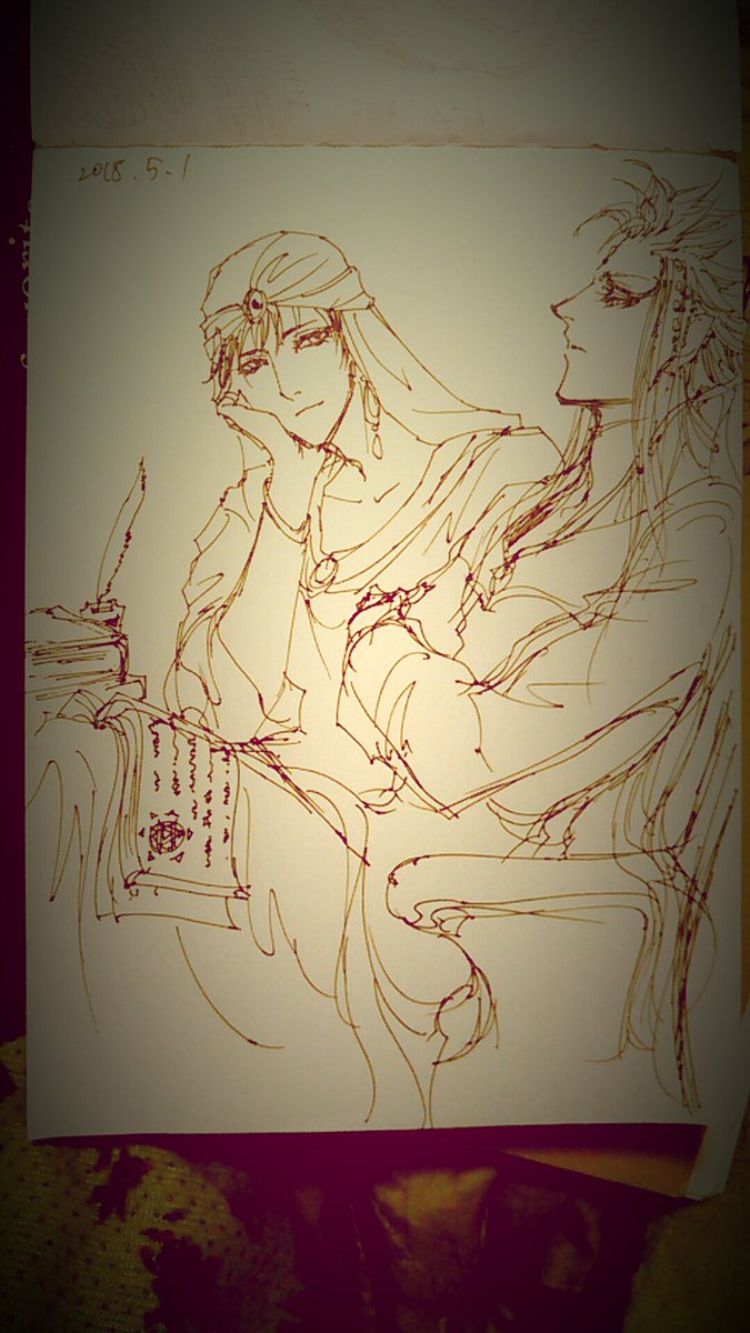 ミンウと皇帝の過去絵でも流すか🐣 