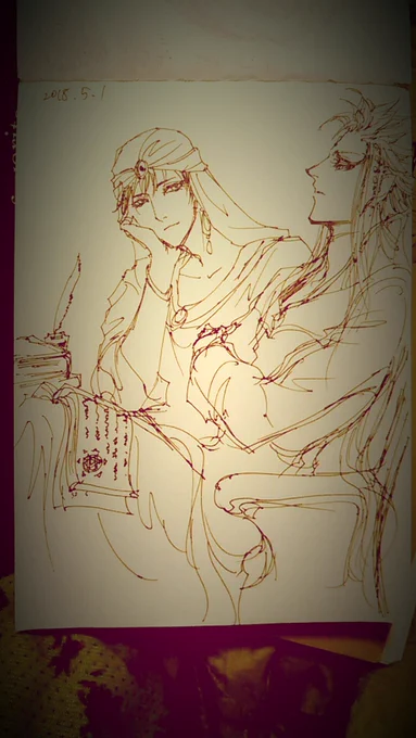 ミンウと皇帝の過去絵でも流すか🐣 