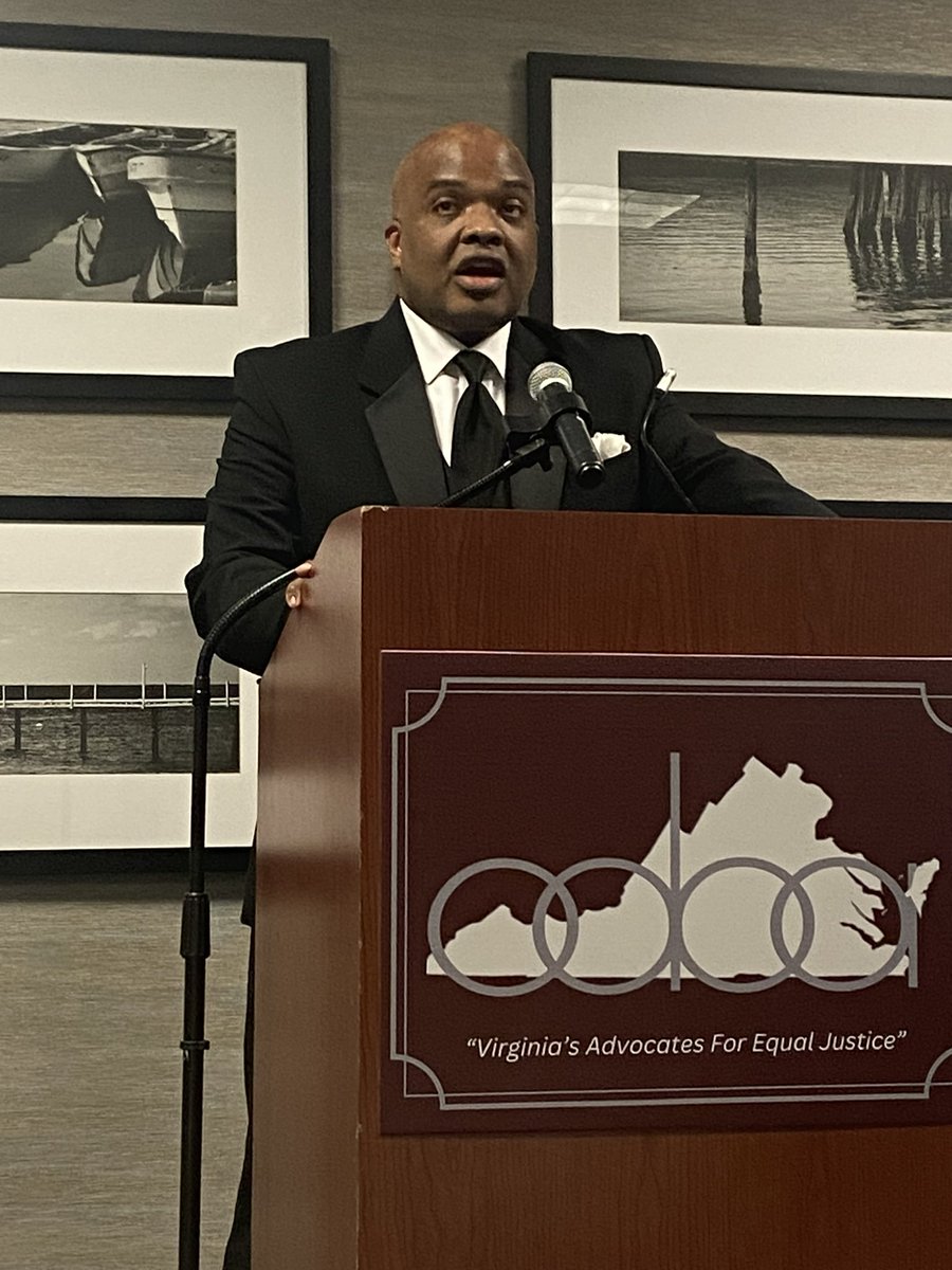 RexFlynnEsq's tweet image. This weekend I was installed as the 39th President of the @ODBABarVa by the Chief Justice of the Va Supreme Court, Hon. S. Bernard Goodwyn. It’s still sinking in! Special thanks to our invited guests @BobbyScott @AaronRouseVA @AWGNorfolk @MikeFeggans and all who joined us! ✊🏾⚖️❤️