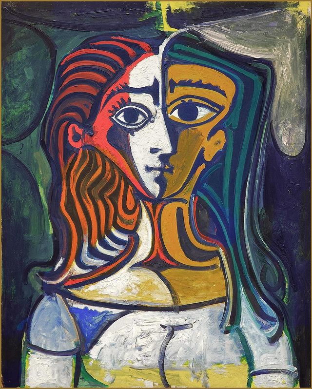 Pablo #Picasso - 1881-1973 - Portrait of Jacqueline - 1960.