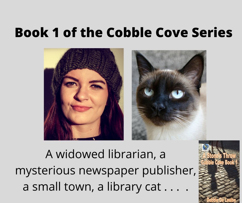 A Stone's Throw is the first book of my Cobble Cove #cozymystery series featuring Alicia, the #librarian, and Sneaky the library cat. The series currently has 6 mysteries. They're great reads for #cat lovers and mystery fans alike. mybook.to/Stonesthrow2