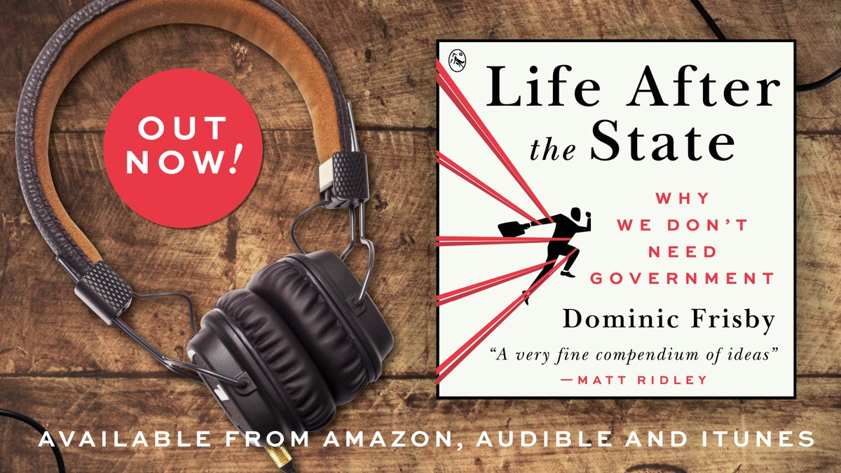 Life After the State - Why We Don't Need Government (2013), my 1st book & many people's favourite, is back in print. I recommend the audiobook ;) tinyurl.com/yepkburu Audible UK: tinyurl.com/myw4jdy9 Audible US: tinyurl.com/3am4r96wApple Audible UK: