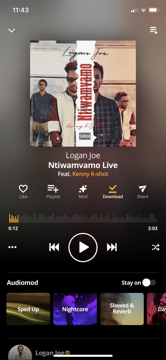 Logan Joe (@loganjoe18) on Twitter photo “Ntiwamvamo” ft <a href="/_K_Shot/">kshot.rw 🦅</a> Out Now on All Audio Platforms Stream it and Don’t forget to share with Yours🤍🔥 “Ntiwamvamo” ft <a href="/_K_Shot/">kshot.rw 🦅</a> Out Now on All Audio Platforms Stream it and Don’t forget to share with Yours🤍🔥