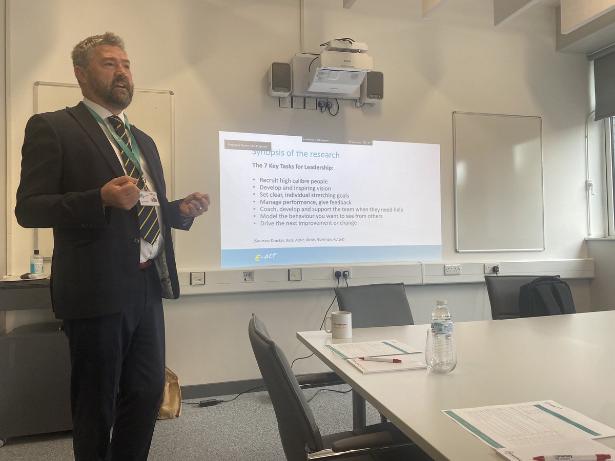 Inspirational thoughts from our CEO @TomCampbell111 at the @EducationEACT Exceptional Schools Programme about sustainable leadership and the importance of high quality connections.