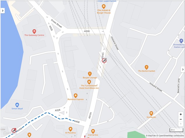 Shropshire Council (@shropcouncil) on Twitter photo 🚧 From Weds to Fri this week one lane will be closed along Castle Foregate, Shrewsbury on the approach to the station.
👷 It’s while trial holes are drilled to identify the depth/location of utility services – ahead of the planned station gyratory improvement work. 🚧 From Weds to Fri this week one lane will be closed along Castle Foregate, Shrewsbury on the approach to the station.
👷 It’s while trial holes are drilled to identify the depth/location of utility services – ahead of the planned station gyratory improvement work.