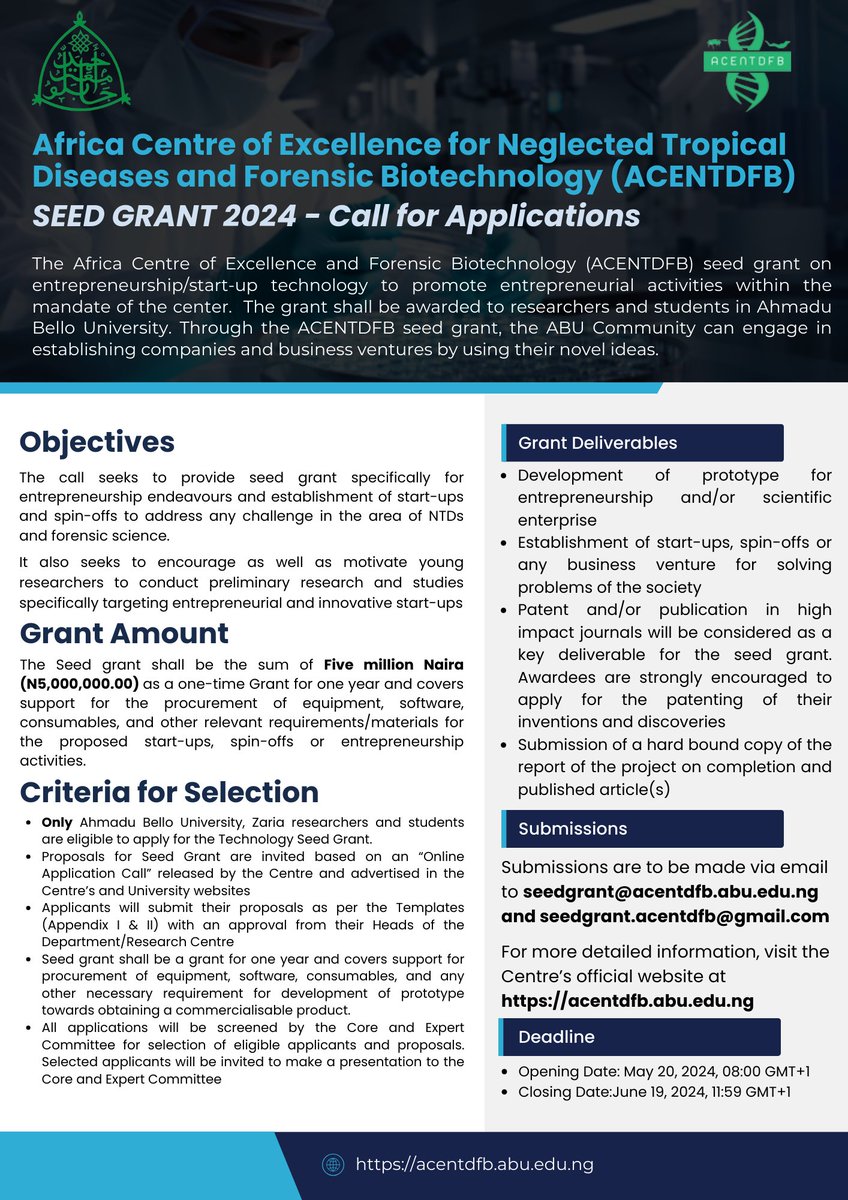 ACE-Neglected Tropical Diseases & Forensic Biotech tweet media