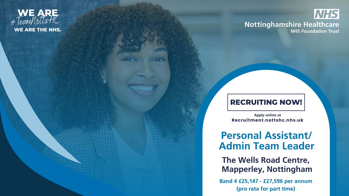 Are you an experienced personal assistant looking for your next career move? We have a rare vacancy for a skilled Personal Assistant/Admin Team Leader to join our friendly low secure and community forensics service based in Mapperley, Nottingham. 👉 orlo.uk/tpxnt