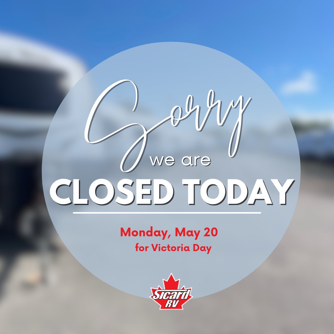 Happy Victoria Day 🇨🇦

We will be closed today (Monday, May 20) for Victoria Day and will reopen tomorrow for our regular business hours! ‼️