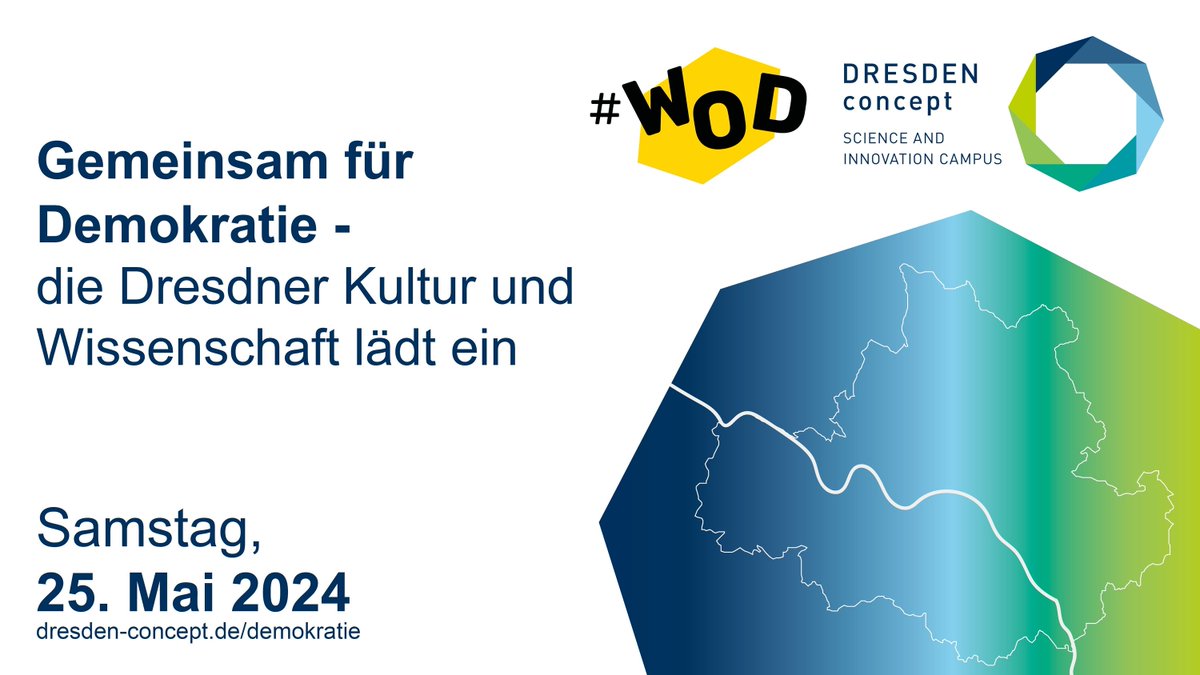 Diese Woche ist es so weit! Die Großveranstaltung "Gemeinsam für Demokratie" findet statt und wir sind auch mit dabei!🤗 

📍 Wann? 25.05.24 ab 13:30 Uhr

📍 Wo? Start von 4 vers. Standorten (Fritz-Foerster-Platz, Sachsenplatz, Albertplatz, Wettiner Platz) aus hin zum Altmarkt