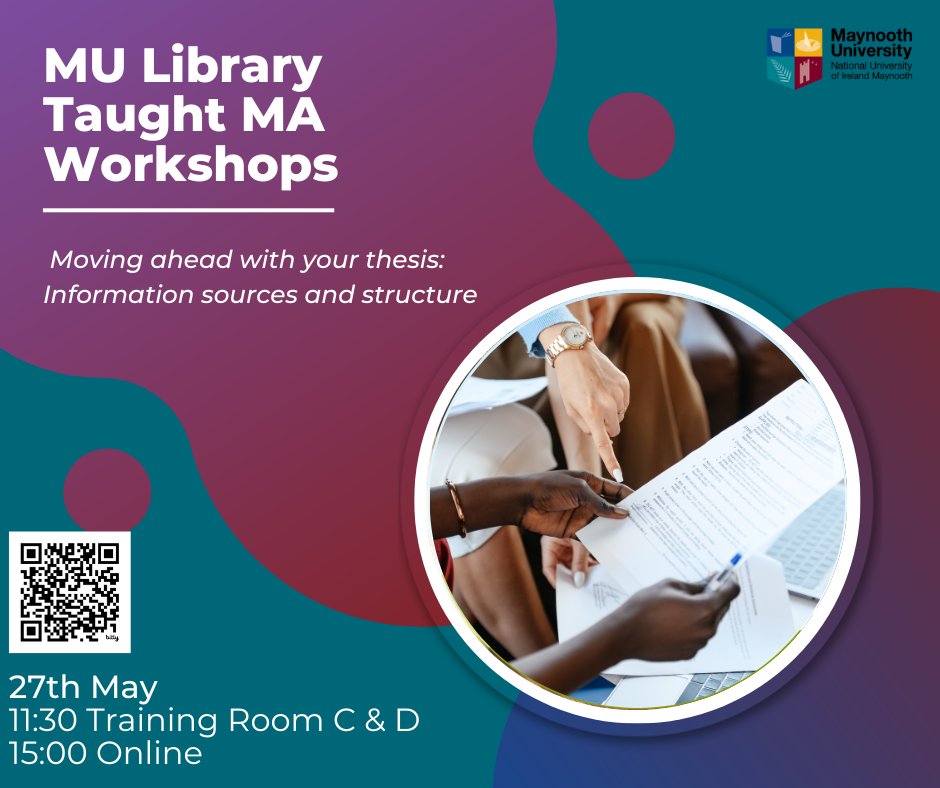 🚨Are you currently writing a thesis?🚨 The first of our #TaughtMAWorkshops will go through the thesis structure, help you determine what academic sources using various academic sources and applying advanced searching techniques! Book your place now bit.ly/4aMF3AF