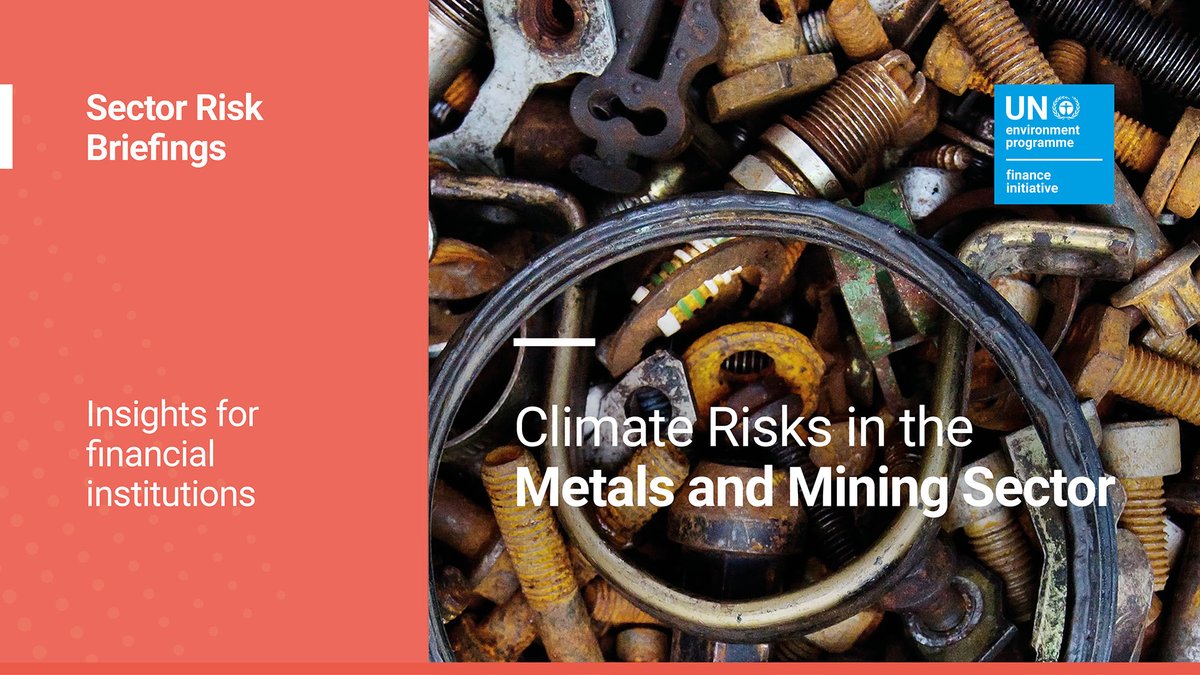 As climate change intensifies and the transition to a low-carbon economy accelerates, the #mining and metals sector faces significant physical and transition #ClimateRisk. Read our brief helping financial institutions integrate these into their operations. ow.ly/NL6150RFkOl