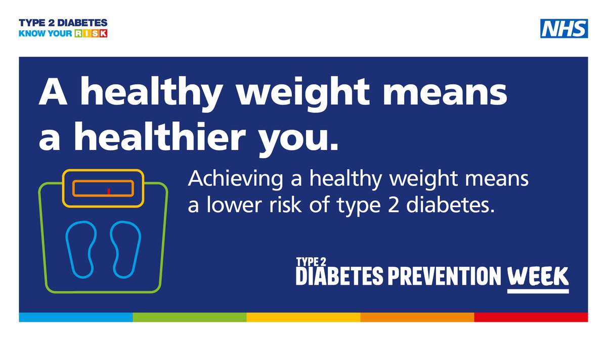 #Type2diabetes can be a very serious condition, however you can significantly reduce your risk by making small lifestyle changes

Find out your risk today using the @DiabetesUK tool today ➡️ riskscore.diabetes.org.uk/start
 
#Type2DiabetesPreventionWeek