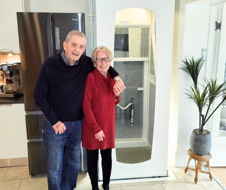 Stroke recovery can be incredibly challenging for survivors &amp; their loved ones 💜 After a stroke left him with reduced mobility, Terry's customer Peter talked to us about how his Harmony FE Compact lift improved his quality of life 💬 ow.ly/X5ua50RGQy6
#strokeawarenessmonth