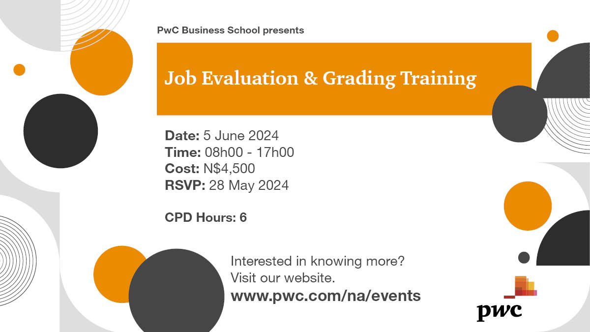PwC Business School presents: Job Evaluation and Grading Training

Interested in knowing more? Visit our website. 

ow.ly/oVyG50RJysG

#PwCBusinessSchool #unlockingyourpotential #JobGrading #JobEvaluations #EvaluationPrinciples #JobArchitecture