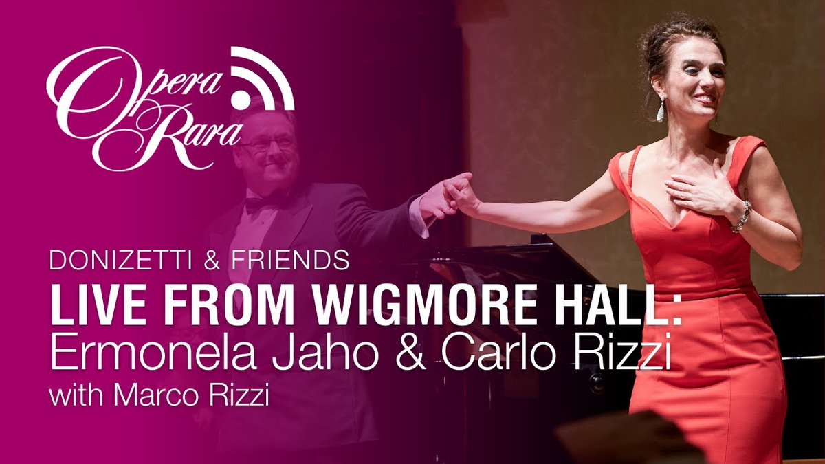 Opera Rara (@operarara) on Twitter photo Get your diaries out! At 1pm BST this Thursday 23 May, we'll be streaming live from <a href="/wigmore_hall/">Wigmore Hall</a>.
<a href="/ErmonelaJaho/">Ermonela Jaho | Soprano</a> and <a href="/CarloRizziMusic/">Carlo Rizzi</a> present music by Donizetti, Bellini, Verdi, Gounod & Viardot. If you miss it, fear not, you'll have 30 days to catch up: ow.ly/NWFx50RMSI8 Get your diaries out! At 1pm BST this Thursday 23 May, we'll be streaming live from <a href="/wigmore_hall/">Wigmore Hall</a>.
<a href="/ErmonelaJaho/">Ermonela Jaho | Soprano</a> and <a href="/CarloRizziMusic/">Carlo Rizzi</a> present music by Donizetti, Bellini, Verdi, Gounod & Viardot. If you miss it, fear not, you'll have 30 days to catch up: ow.ly/NWFx50RMSI8