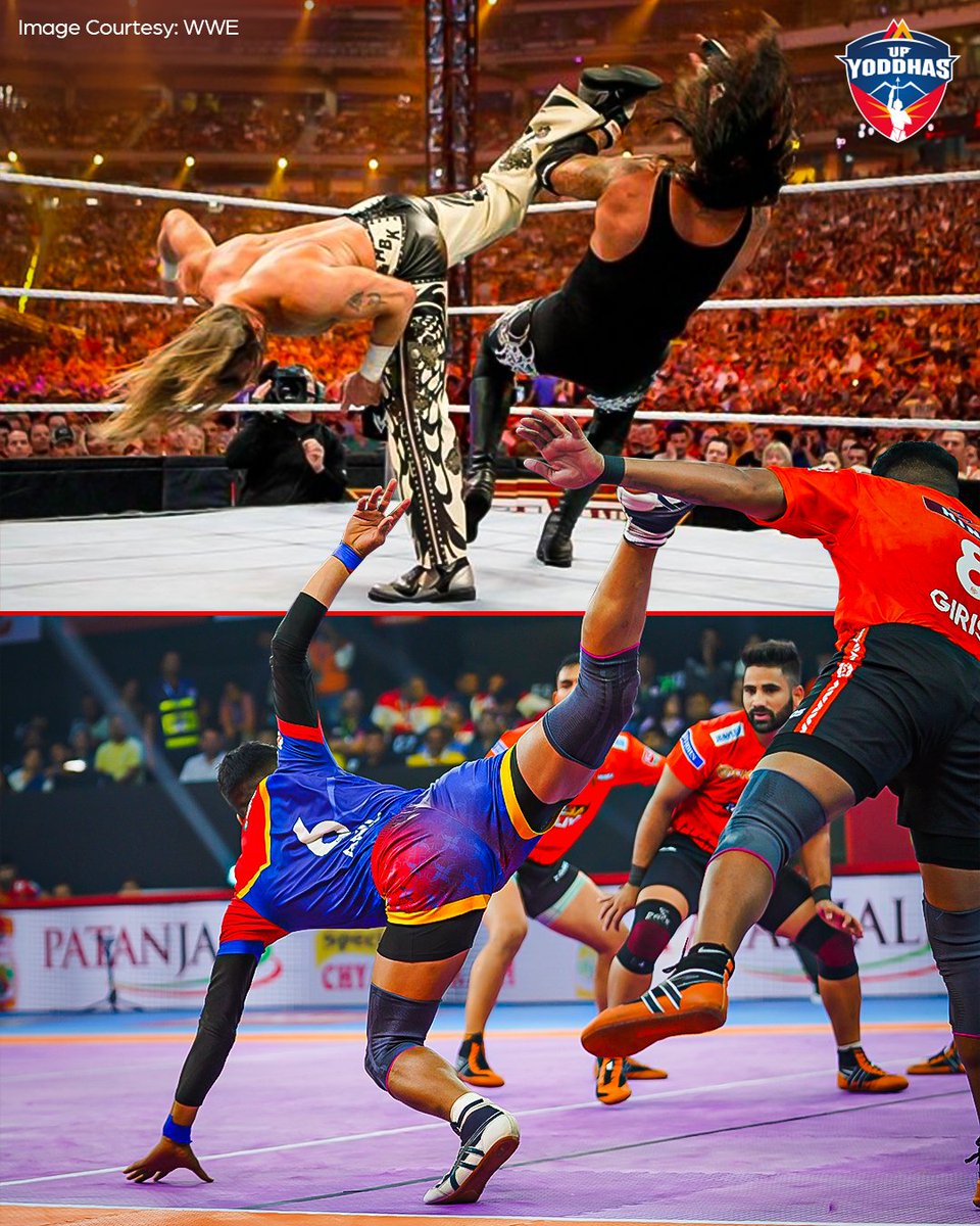 𝗛𝗲 𝘁𝗵𝗶𝗻𝗸𝘀 𝗵𝗲'𝘀 𝗾𝘂𝗶𝗰𝗸, 𝗵𝗲 𝗸𝗻𝗼𝘄𝘀 𝗵𝗲'𝘀 𝘼𝙣𝙞𝙡 💪💥 

Anil Kumar 🤝 Shawn Michaels ➡ Apne pairon se karde opponent ko 𝙊𝙐𝙏 🔥

#SaansRokSeenaThok #YoddhasHum