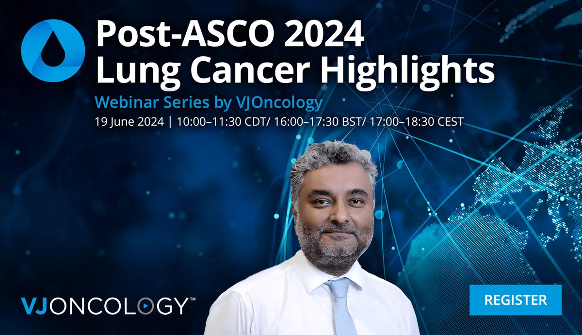 Join us for our Post-ASCO 2024 #LungCancer Highlights 📣 🌟 Chaired by Professor Sanjay Popat Featuring presentations & panel discussions on selected abstracts from #ASCO 2024 🔦 Agenda available soon 📝 REGISTER 👉 us06web.zoom.us/webinar/regist… #ASCO24