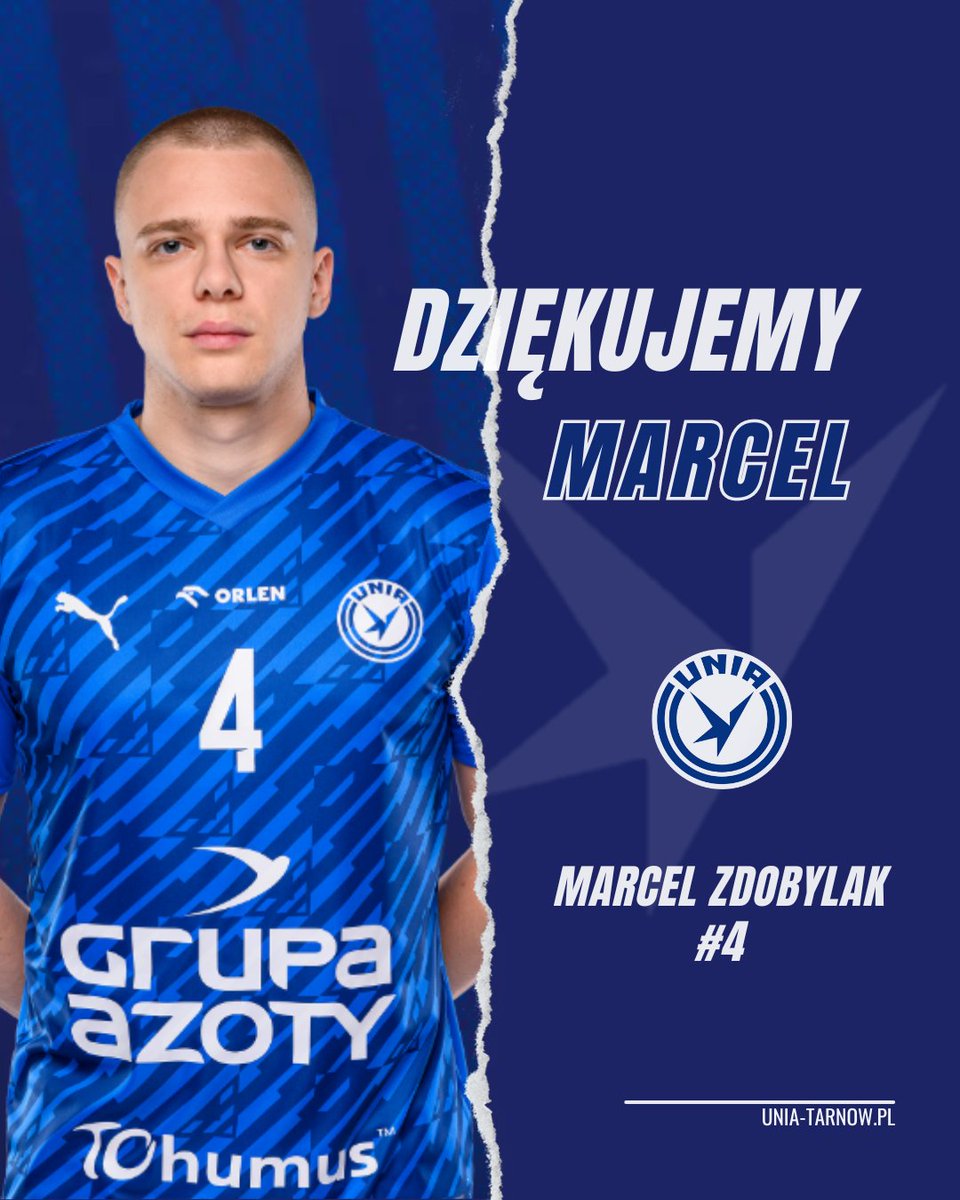 Marcel Zdobylak odchodzi z Grupy Azoty Unii Tarnów.

Marcel, dziękujemy za wszystko!

Życzymy powodzenia w dalszej karierze 🤝

Więcej➡️unia-tarnow.pl/2024/05/20/mar…