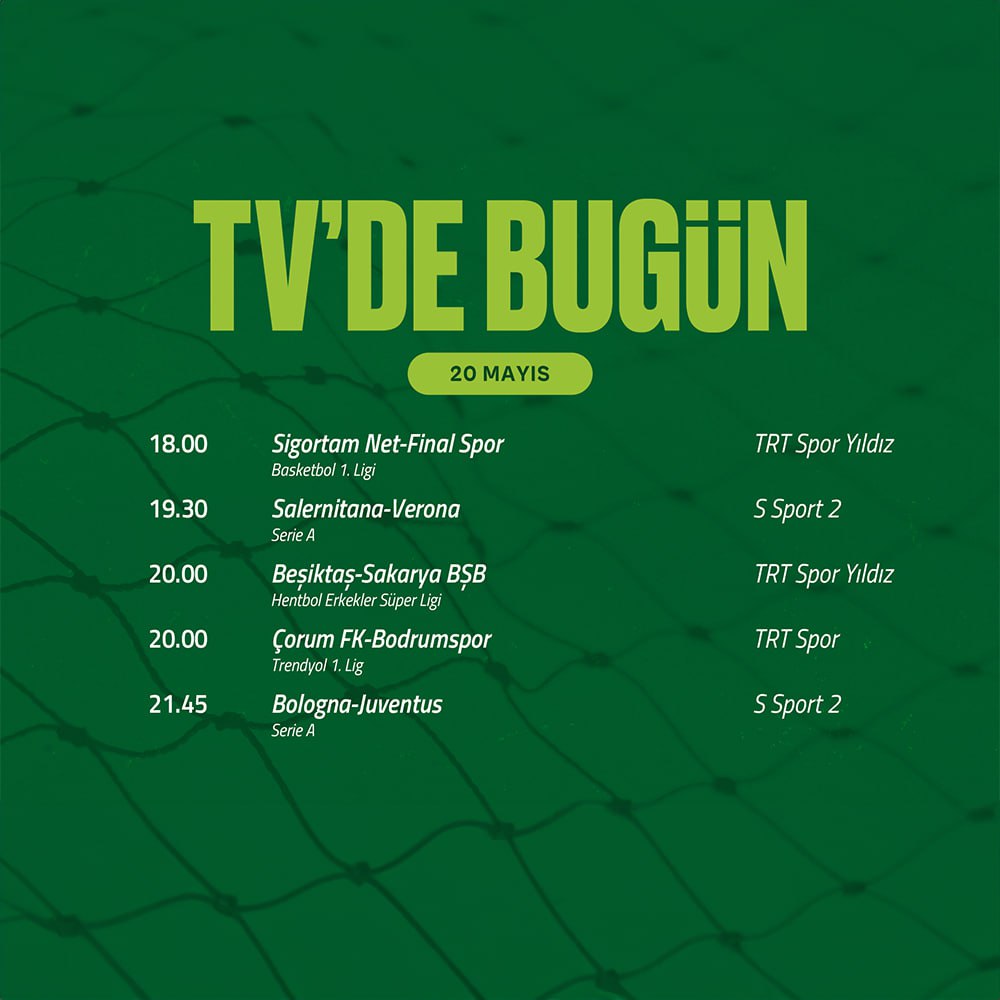 hullbetcom's tweet photo. Mükemmel Bir #Pazartesi Günü Bizleri Bekliyor!

📺 20 Mayıs 2024 - TV'de Bugün

Sizin heyecanla beklediğiniz karşılaşma hangisi ? https://t.co/cUvklm2toP