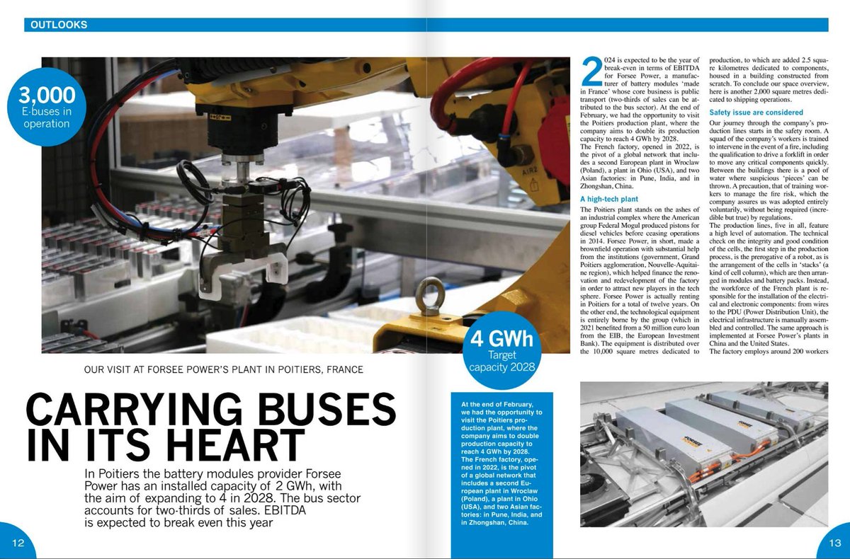 ...did you had chance to take a look at our latest Sustainable Bus magazine? 🔋 May issue features lots of interesting stuff (we are not unbiased ☺️) including a story about our visit at @ForseePower #battery systems plant 🇫🇷 #bus #ev #forseepower sustainable-bus.com/magazine/