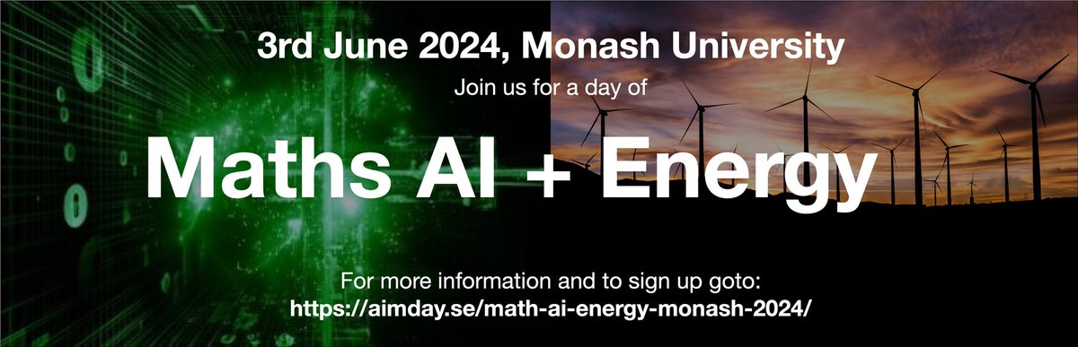 Interested in using Maths and AI to tackle real-world challenges?Interested in innovating the use of data to enable the energy transition to achieve net zero? Join us 3rd June for this special event bringing together industry and researchers: aimday.se/math-ai-energy…
