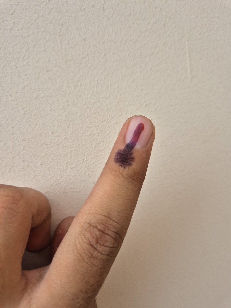 Voted for hate, dictatorship, bigotry and hindu majoritarianism 🪷