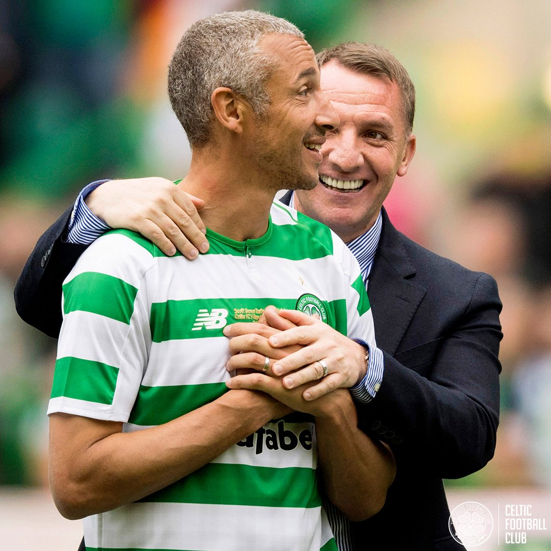 Henrik Larsson and Brendan Rodgers ☘️☘️☘️