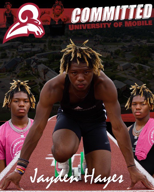 Jayden Hayes (@jayhayes22_) on Twitter photo Blessed beyond measure!! Thank you to GOD, my family, Coaches, and friends. #Tgbtg <a href="/UMobileRams/">University of Mobile Rams Athletics</a>
<a href="/ThePelhamWayTF/">Coach Argo</a> <a href="/Coachspringfiel/">Marty Springfield</a> <a href="/dadams1981/">David Adams</a> <a href="/PelhamHighAL/">Pelham High School</a> Blessed beyond measure!! Thank you to GOD, my family, Coaches, and friends. #Tgbtg <a href="/UMobileRams/">University of Mobile Rams Athletics</a>
<a href="/ThePelhamWayTF/">Coach Argo</a> <a href="/Coachspringfiel/">Marty Springfield</a> <a href="/dadams1981/">David Adams</a> <a href="/PelhamHighAL/">Pelham High School</a>