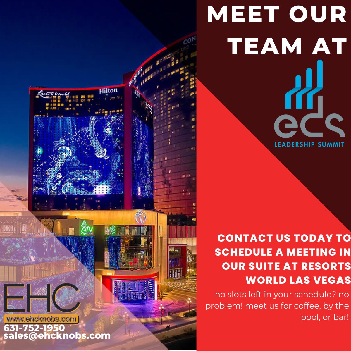ehcknobs's tweet photo. 🪩🎛️ EHC is at #EDS2024 this week in Las Vegas! We’re looking forward to all of our meetings &amp; still have some availability. Reach out if you’re attending and would like to meet! https://t.co/HfBxvqUDXh