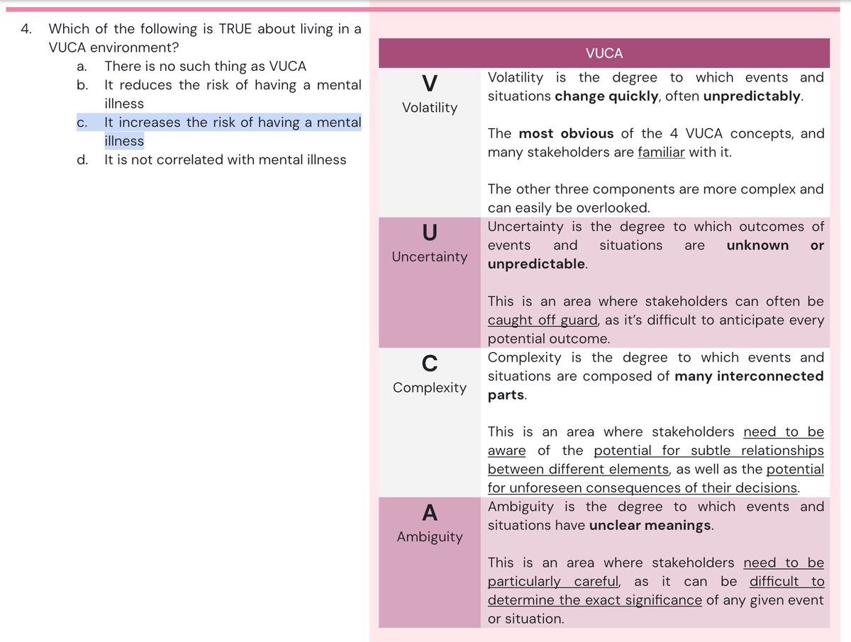 🔴🟣 VUCA

💭 lumabas to sa Ab Psy drill and nag resurface siya ngayon sa IO Psy drill

— notes from Prof Renz's discussion