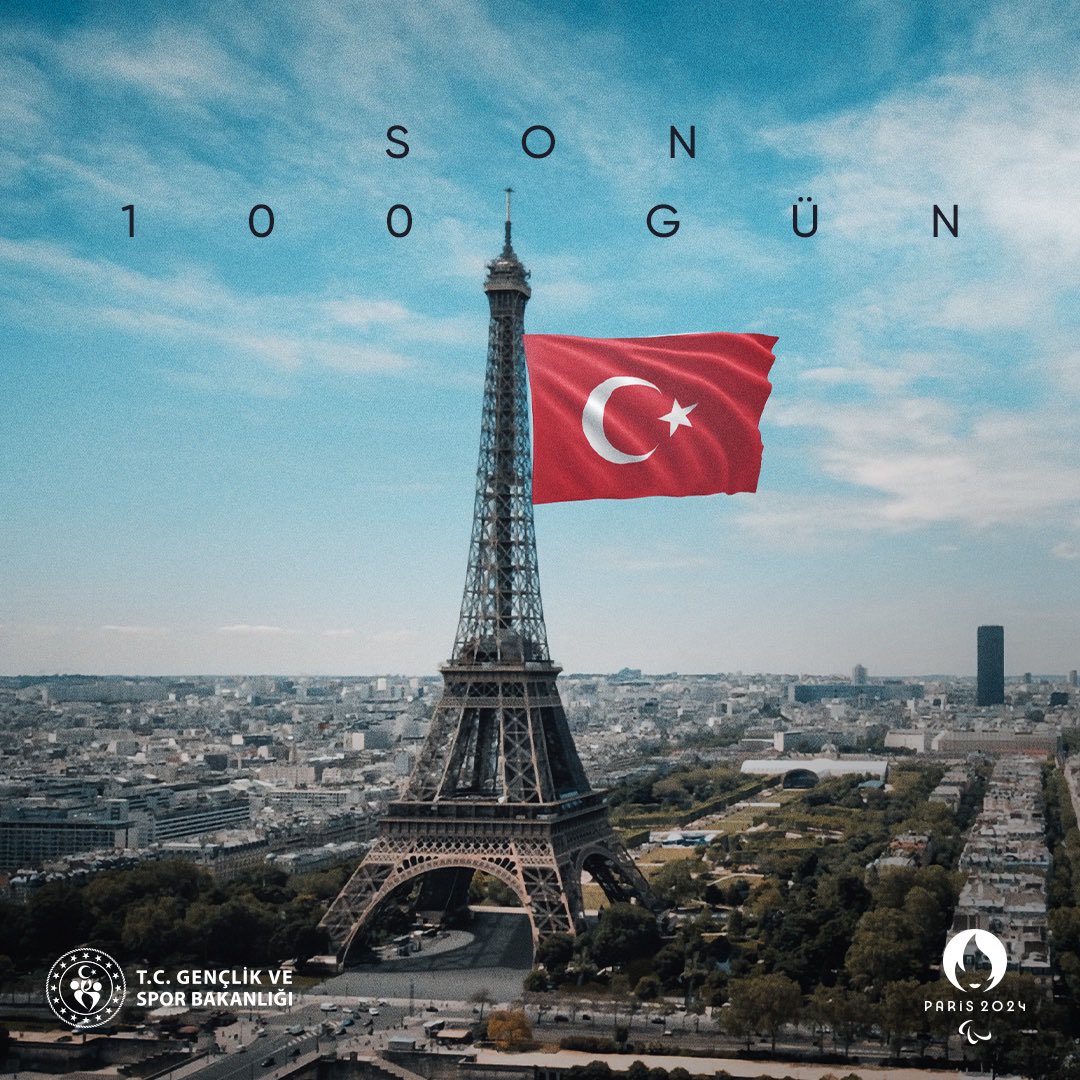 Paris 2024 Paralimpik Oyunları’na Son 100 Gün!🇹🇷

#Paris2024 #TeamTürkiye