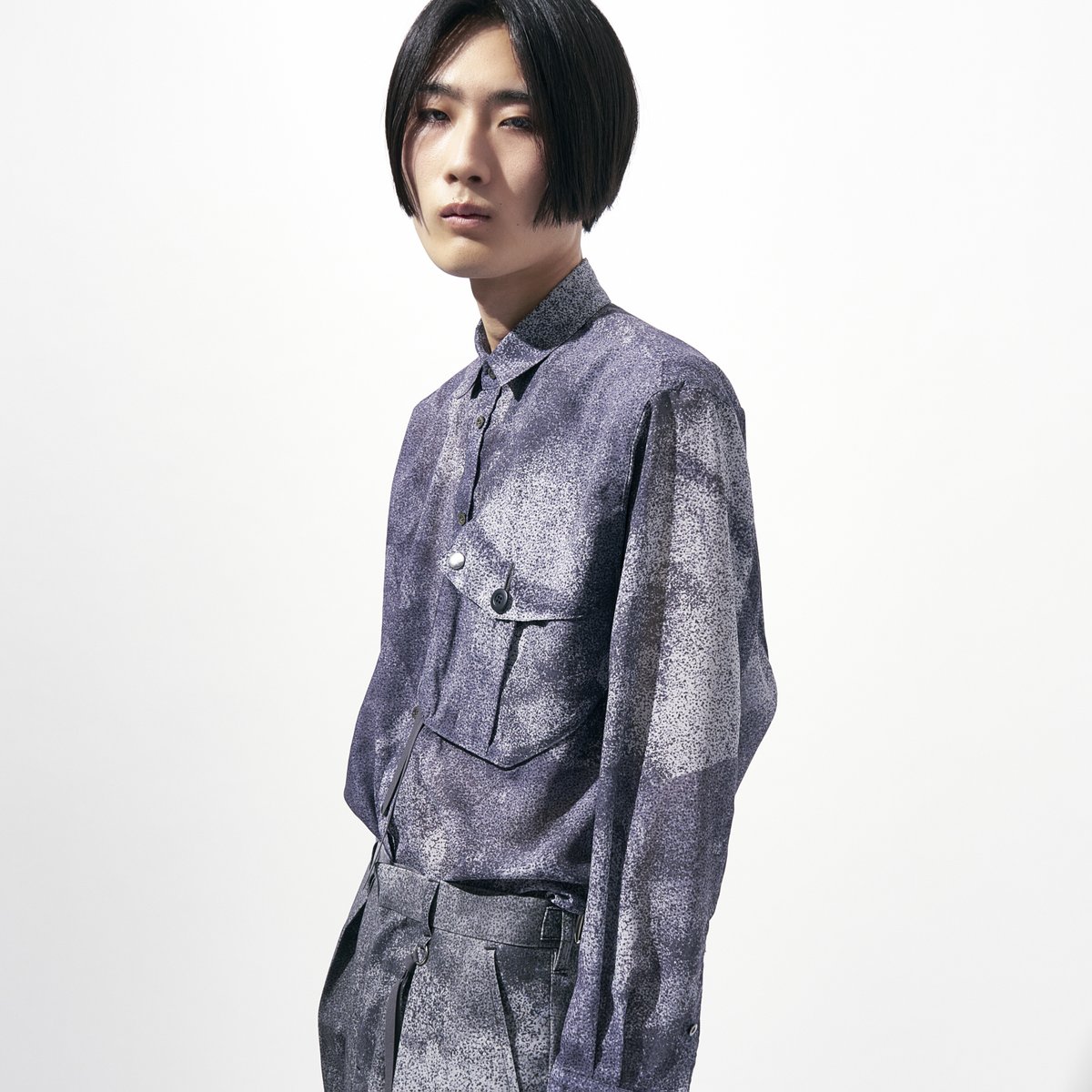 tamme タム　RIPSTOP DRESS SHIRT シャツ 23ss 新品タグ付 Tamme タム FRONT SLIT SHIRT スリット シャツ