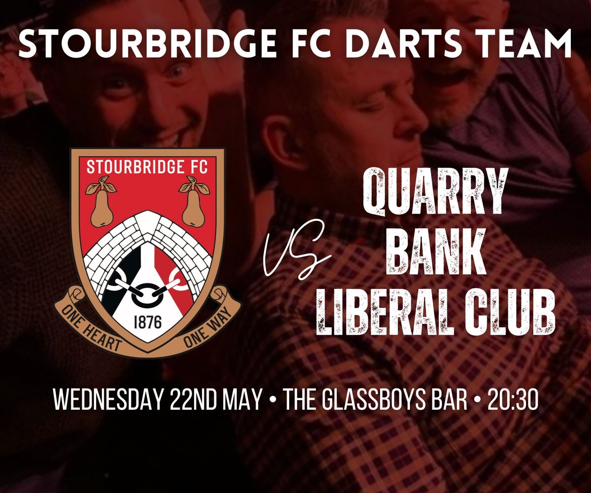 We might not have any football to look forward to this week but the darts team are in action 🎯 They host Quarry Bank Liberal Club who haven’t lost in over 18 months! It’ll be a tough match for @theraffleboy and his men but they’ll be looking to build on their cup win last week