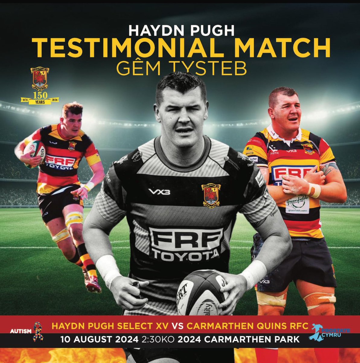 HAYDN PUGH TESTIMONIAL 🚨 It is with great pleasure that we can announce @pughie5 will run out at Carmarthen Park for a final time. #DiolchHaydn