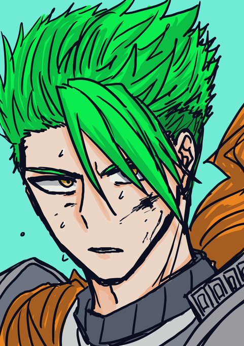 「1boy green hair」 illustration images(Latest)