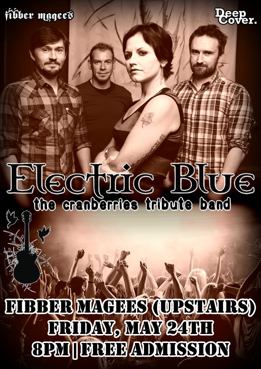 Thursday Downstairs : Sky Rocket Presents - Racecarbed , Your ex Husband , Oshone , The Lexies Friday : Electric Blue - The Cranberries Tribute live , plus support Madra , Altered Lines - Free admission