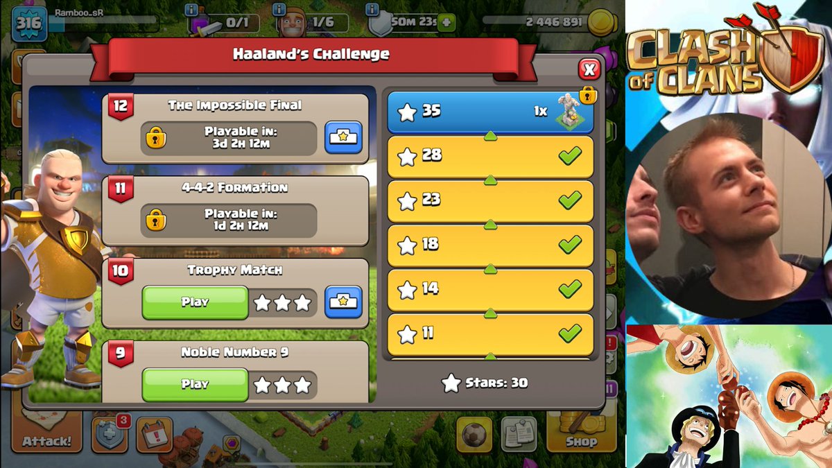 🏆 10 Haaland Challenge 🏆

⏳ You 3 Star ? ⏳

🎮 Event - Clash of Clans 🎮
#ClashWithHaaland #ClashOn #Mobile