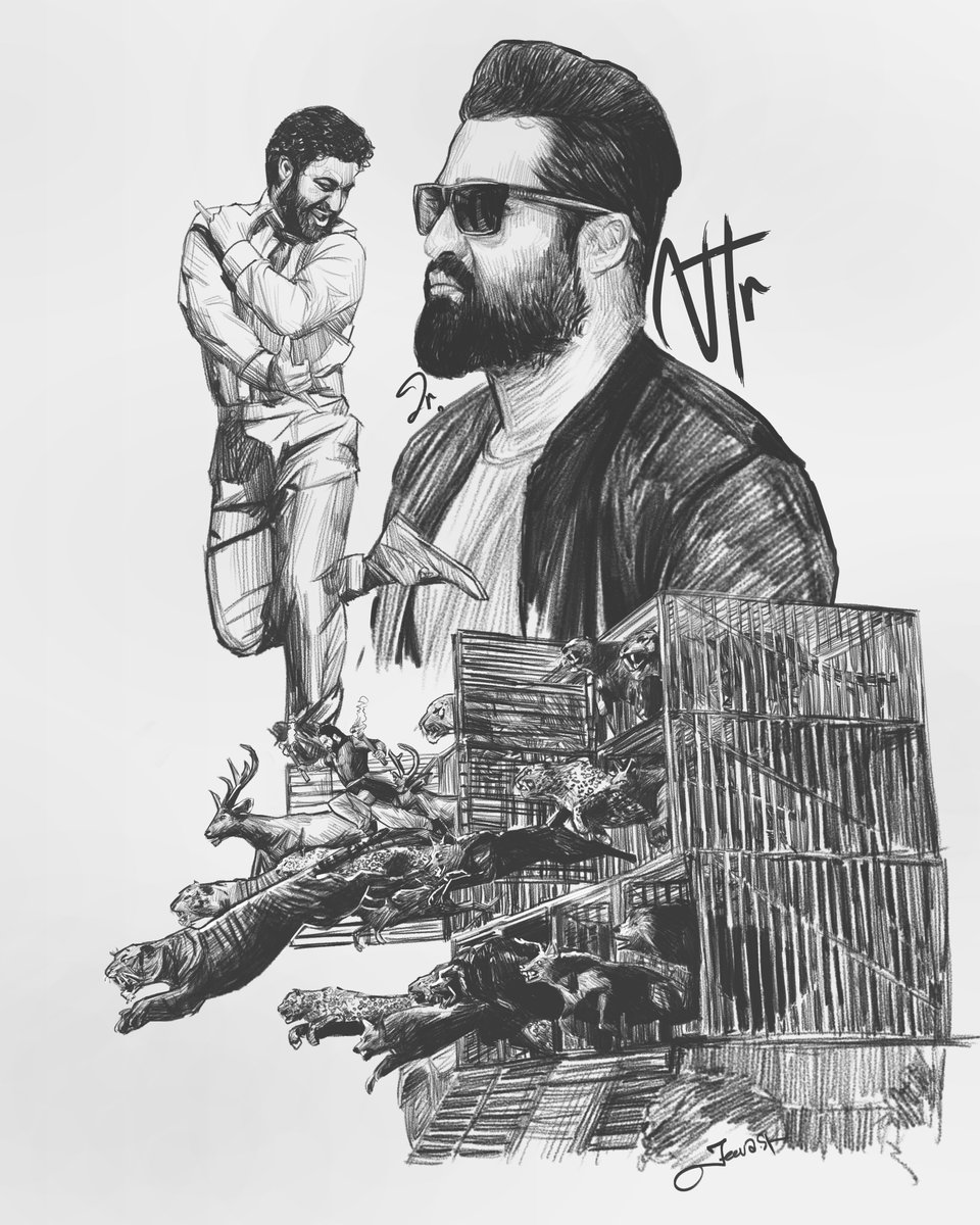 HBD Jr. NTR Charcoal Pencil Sketch 2024 #JrNTR #HappyBirthdayNTR #Devara #AllHailTheTiger #ManOfMasessNTR #NTR @DevaraMovie @NTRFanTrends @NTR2NTRFans @worldNTRfans @tarak9999