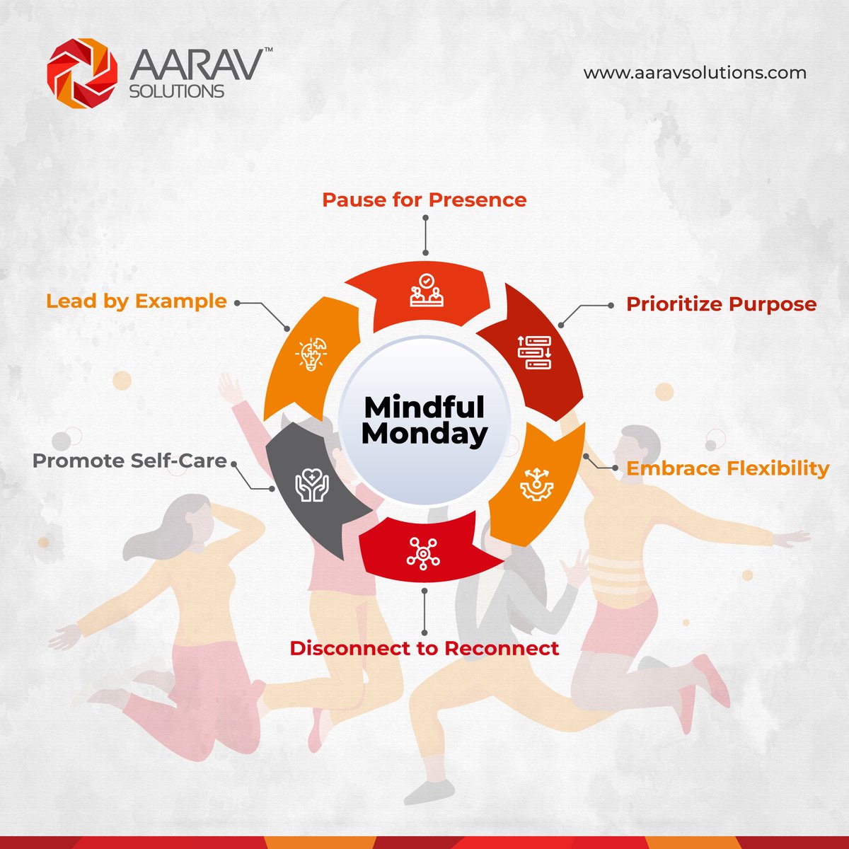 Let's approach this Mindful #Monday with a commitment to fostering a culture of balance within our organization. Wishing you all a harmonious and fulfilling week ahead!

#MindfulMoments #HealthyGoals #AaravSolutions #TogetherWeGrow