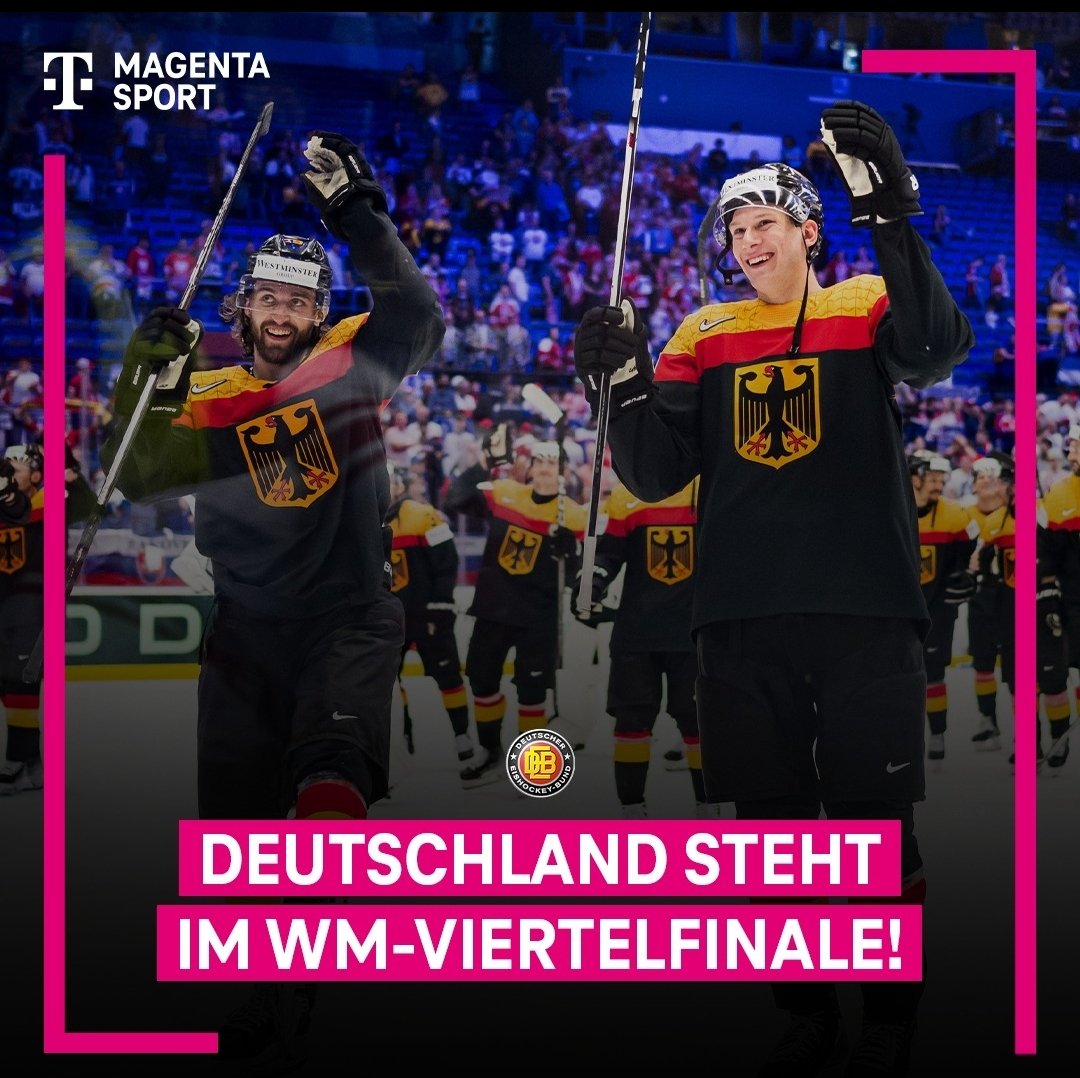 💪💪💪🇩🇪🏒

<a href="/deb_teams/">Deutscher Eishockey-Bund</a> <a href="/IIHFHockey/">IIHF</a> #iihfworlds #EishockeyWM #magentasport