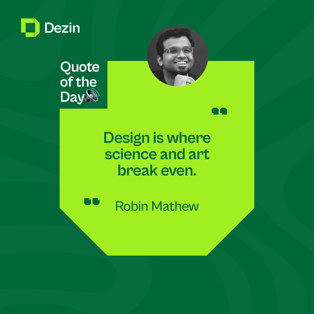 DezinDesign's tweet photo. Happy new week, designers!
This week, remember to embrace the balance of creativity and logic as you design.
Good luck and more wins! #Dezin https://t.co/VpXeV3mOJr