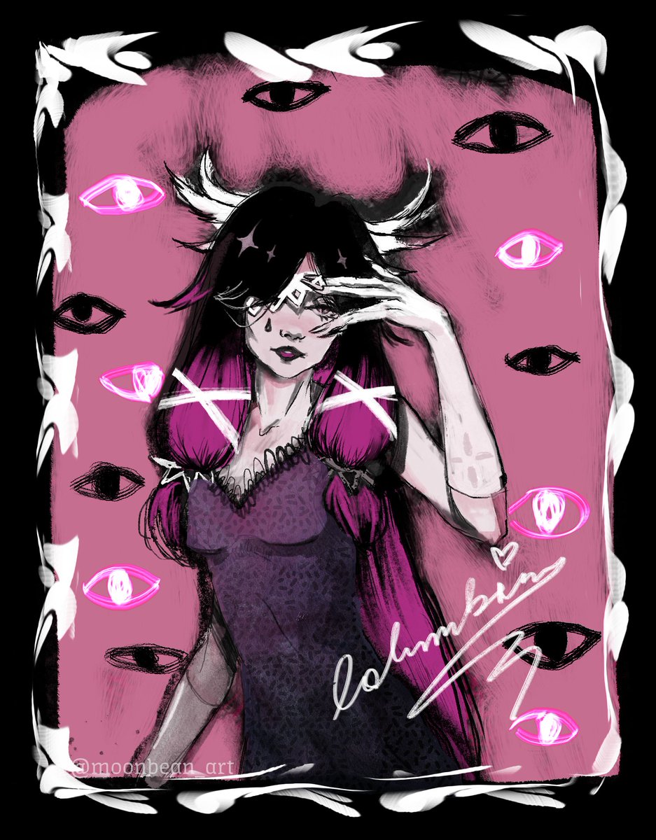 a quick fanart sketch ~ ♡₊˚ 🦢・₊✧
#columbina