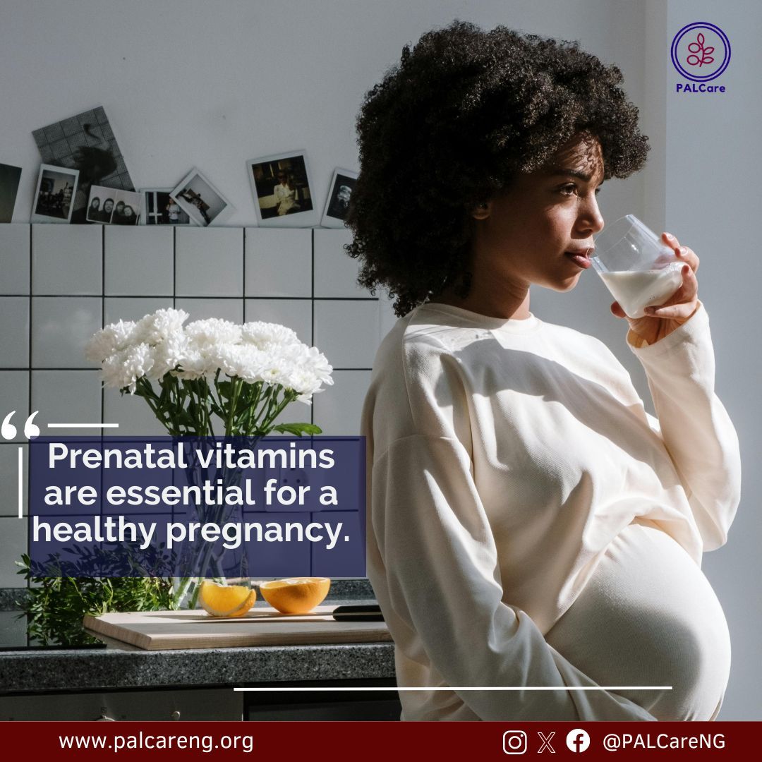 Prenatal vitamins are essential for a healthy pregnancy, supporting both mom and baby's growth and development. #HealthyPregnancy #PrenatalVitamins #BabyHealth #MaternalHealth #PregnancyCare  #PALCareNigeria