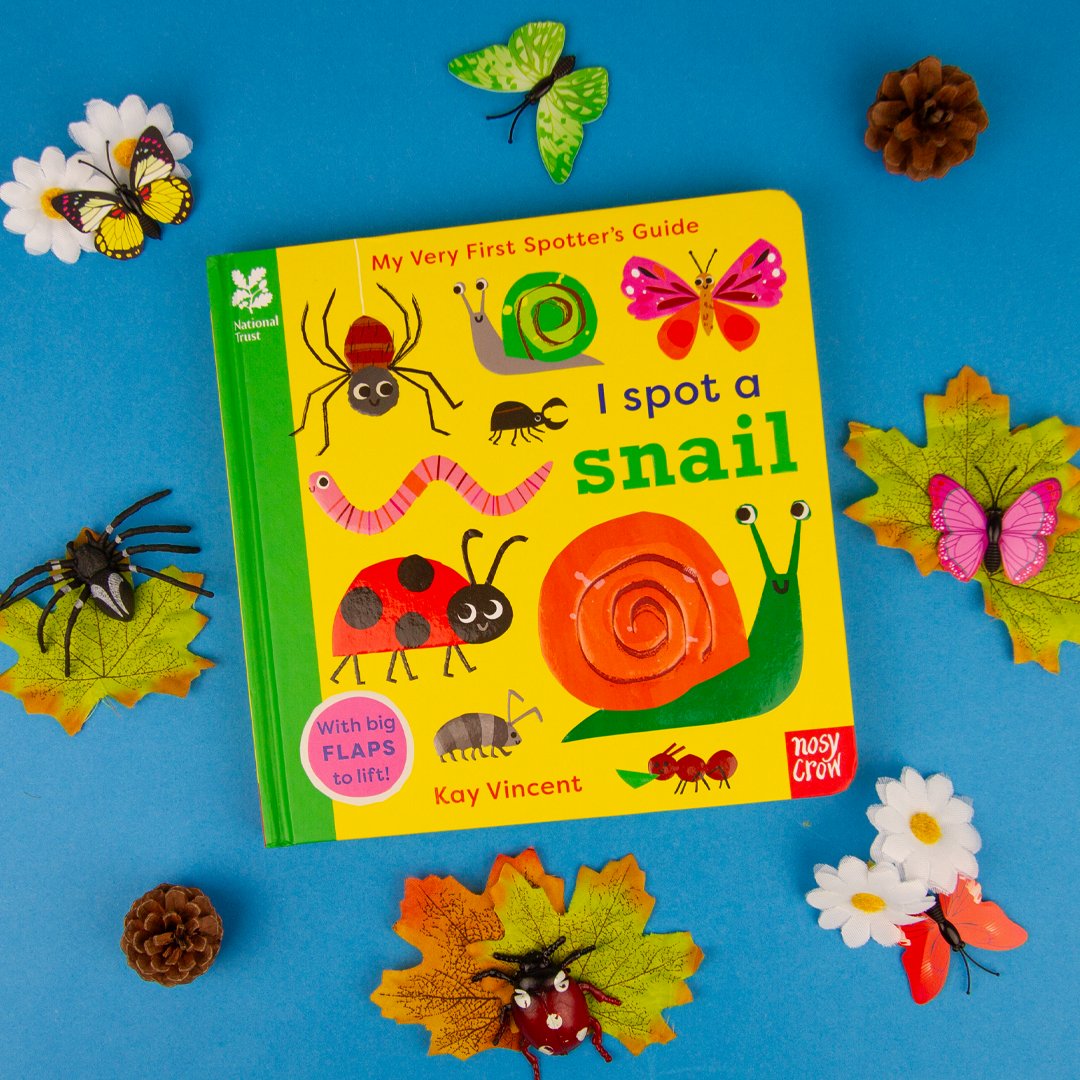 Where do snails live? How big is a butterfly? How many legs does a spider have?🦋 Early readers will love joining in with the answers in @nationaltrust: My Very First Spotter’s Guide: I Spot a Snail🐞 Get yours📚: ow.ly/tT1950REqB9 @KayVincent5