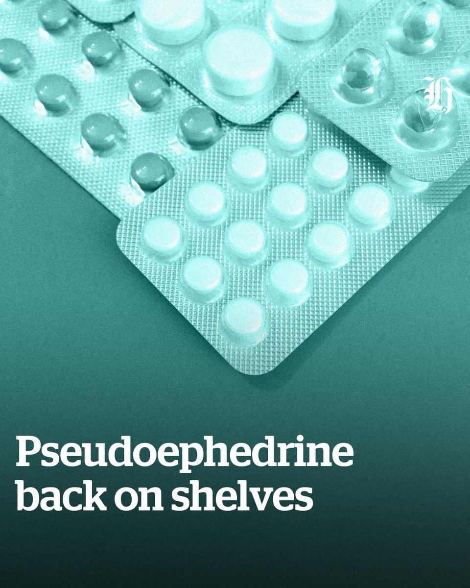 Cold and flu medicines containing pseudoephedrine are now back on the shelve, David Seymour announced today. Details 🔗eza4.short.gy/nzhmeds